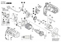 Bosch 3 601 B3D 5E0 GSB 13 RE . Spare Parts